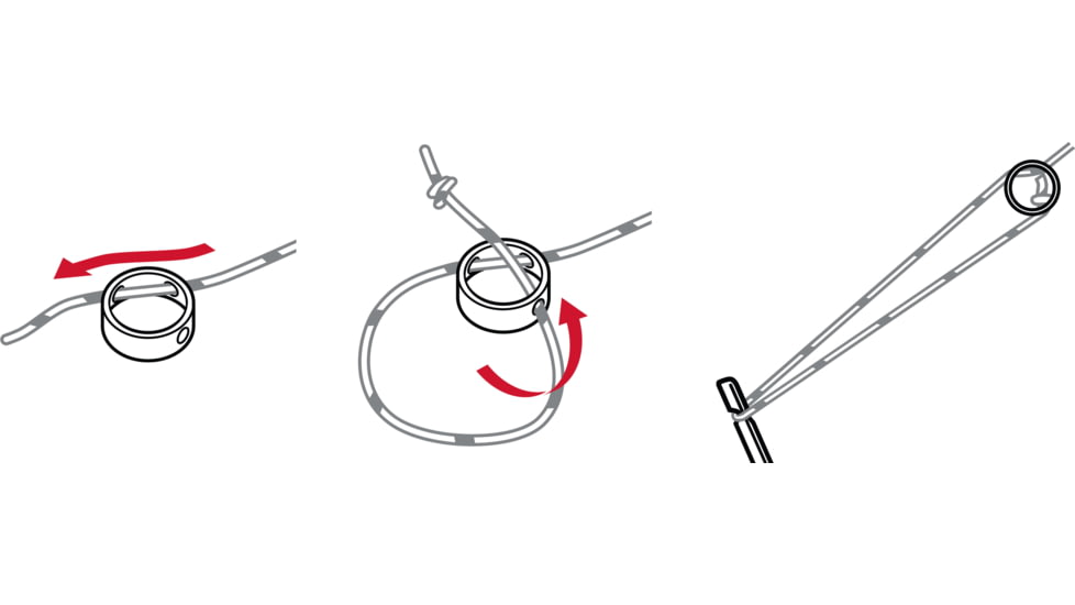 MSR Tent Guy Lines, 4 Pack, Red, 5820