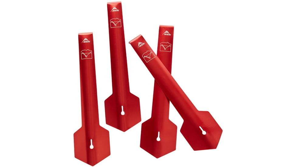 MSR Toughstake Medium, 4Pack, Orange, 00227