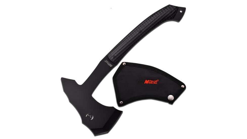 Mtech 12in, Stainless Steel Blade, Black Nylon Fiber Overlay Handle MT-AXE12B