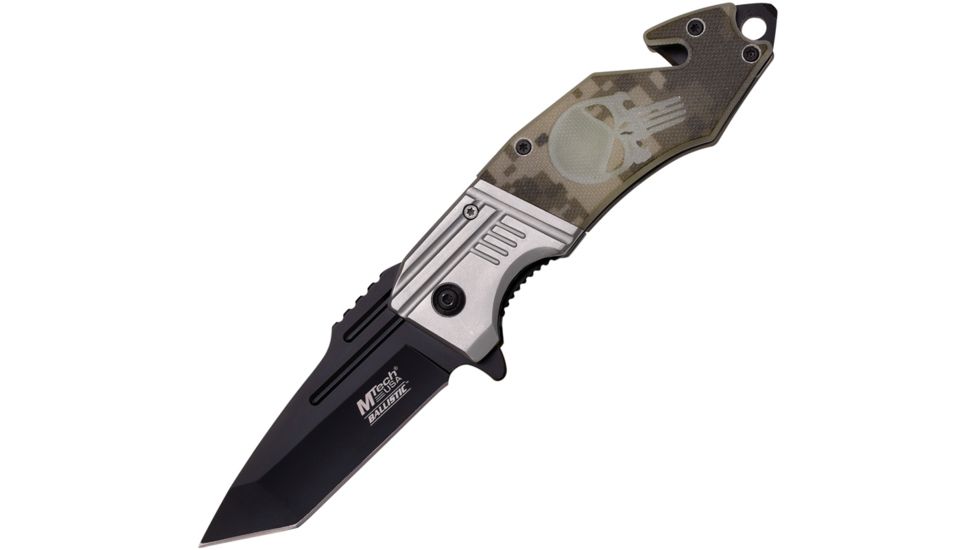 Mtech Ballistic Linerlock A/O Camo Folding Knife,3.25in,Stainless Steel,Tanto,Digital Camo,G10 Handle MTA855DG