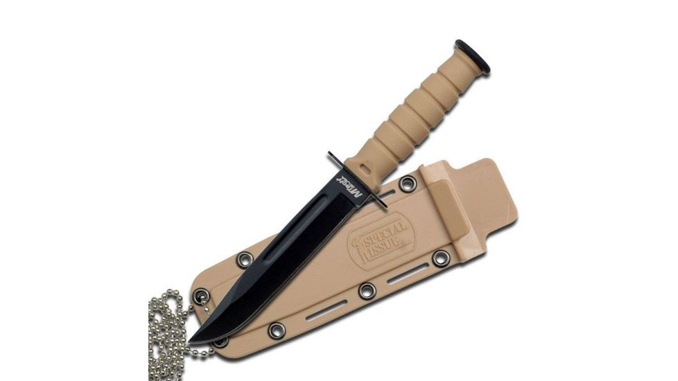 Mtech Fixed Blade, 6in, Stainless Steel Blade, Tan Handle MT-632DT