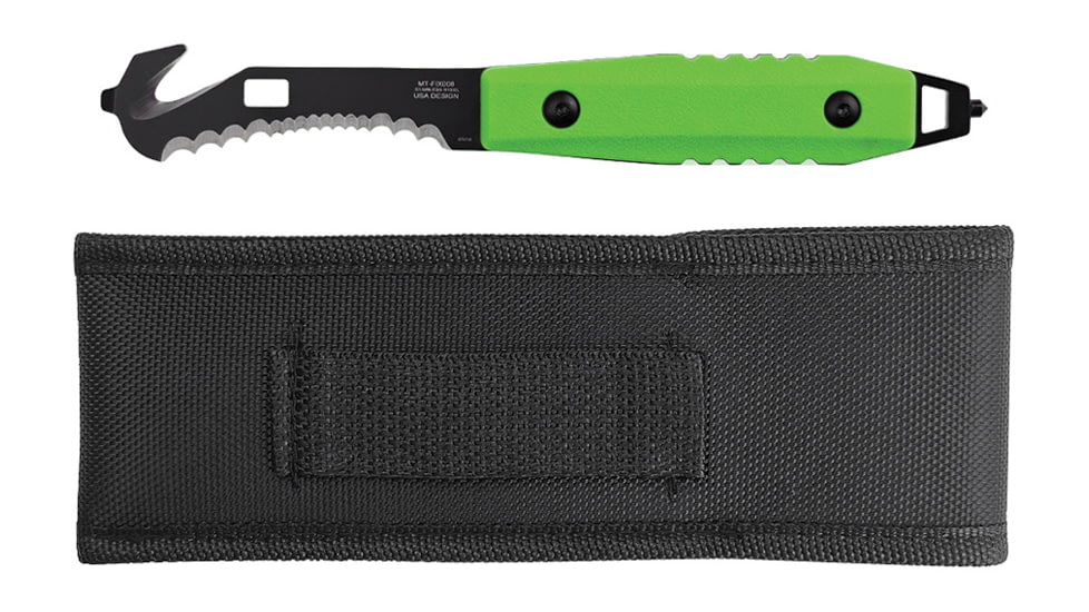 Mtech Fixed Blade Guthook Green, MTFIX008GN