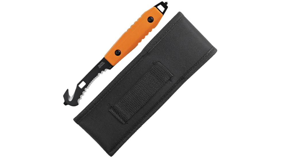 Mtech Fixed Blade Guthook Orange, MTFIX008OR