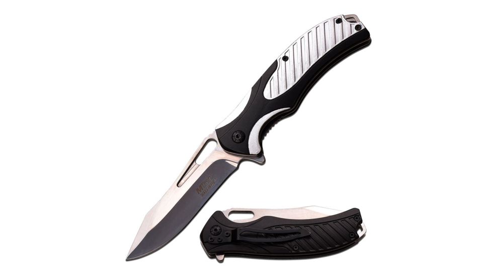 Mtech Folding Blade, 3.25in, Stainless Steel Blade, Handle MT-A942BS