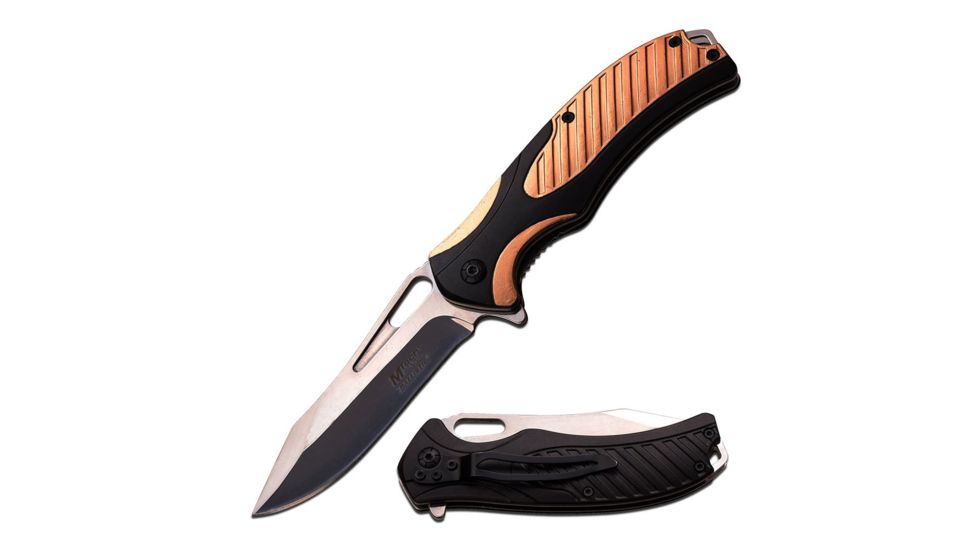 Mtech Folding Blade, 3.25in, Stainless Steel Blade, Handle MT-A942CE