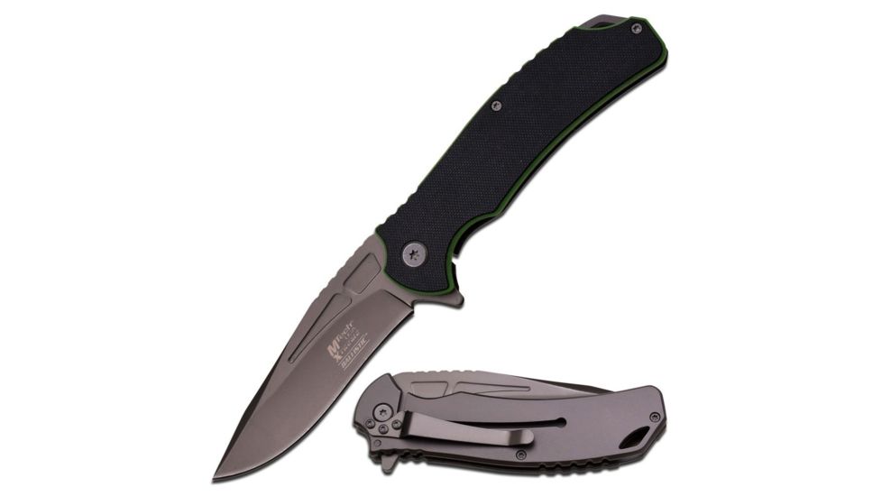 Mtech Folding Blade, 3.75in, Stainless Steel Blade, Handle MX-A834BGP