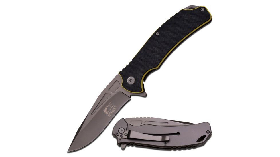 Mtech Folding Blade, 3.75in, Stainless Steel Blade, Handle MX-A834BYP