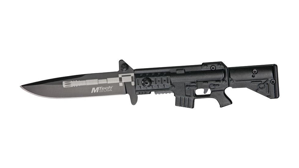 Mtech M-16 Linerlock Knife, 4.5in. Closed MT741BK