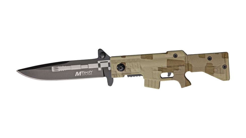 Mtech M-16 Linerlock Knife, 4.5in. Closed MT741DM