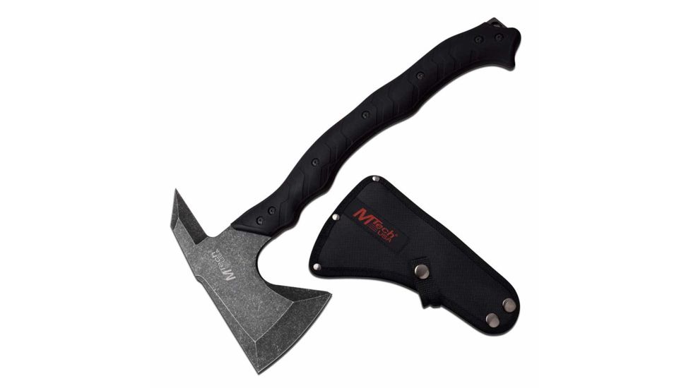 Mtech MT-AXE13T Axe, 3.75in, ABS, Tomahawk Blade, Nylon Fiber Handle, Black, MT-AXE13T