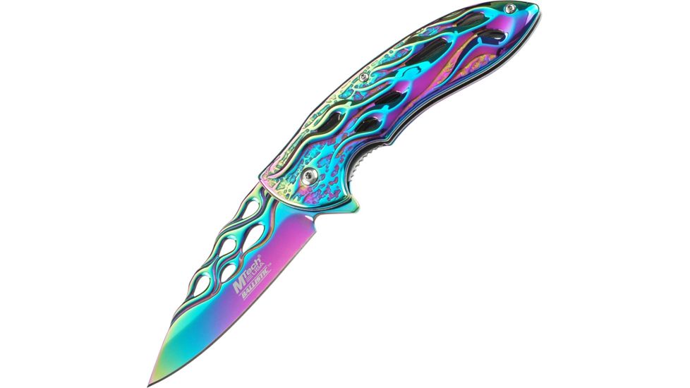 Mtech Rainbow Folder Knife MTA822RB