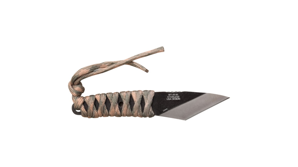 Mtech Wharncliffe Fixed Blade Knife, 1.6 in, 3Cr13 Stainless Steel Stainless Steel, Camo, MT-20-93C