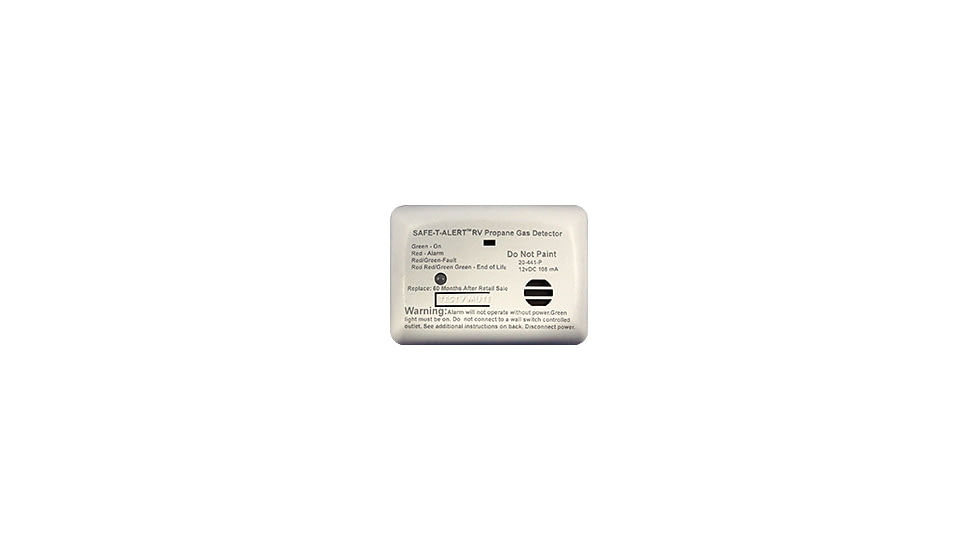 MTI Industries Safe T Alert 20 Series Propane/Lp Gas Alarm, White, 20-441-P-WT