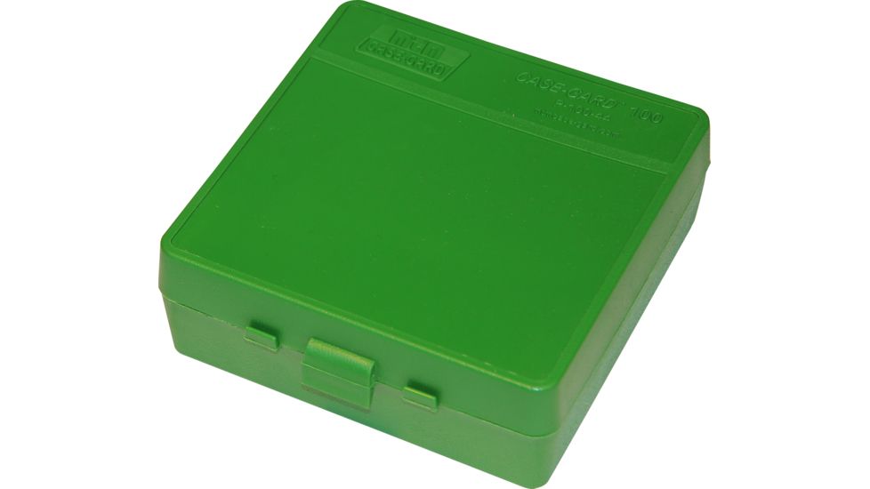 MTM 100 Round 44 Magnum/45 Long Colt Green Pistol Ammo Box P1004410