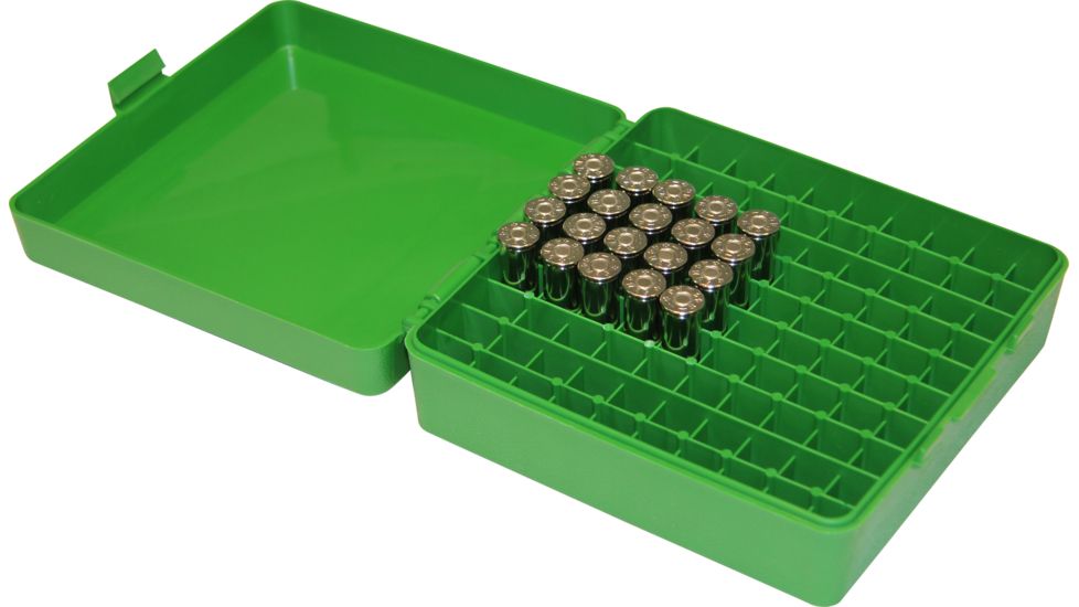 MTM 100 Round 44 Magnum/45 Long Colt Green Pistol Ammo Box P1004410