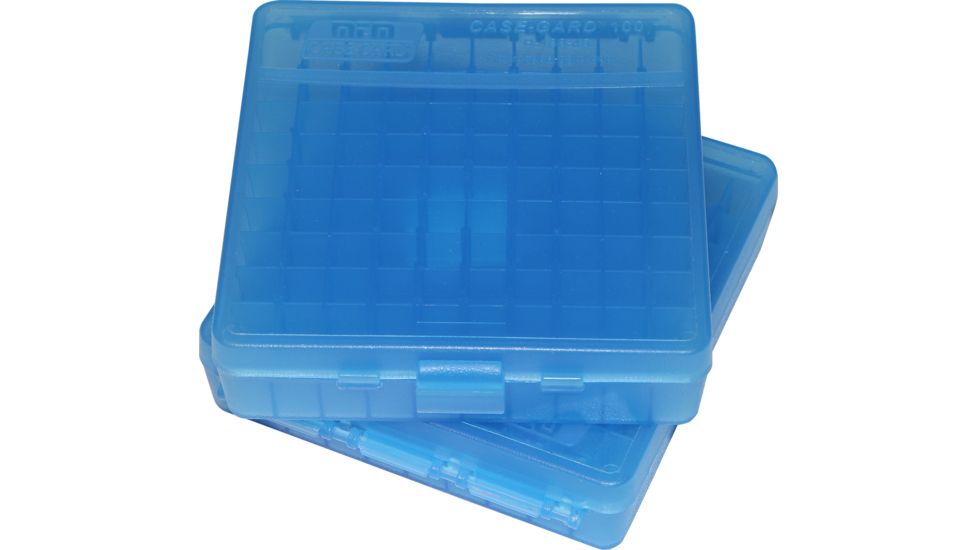 MTM 100 Round 45ACP-10MM Blue Pistol Ammo Box P1004524