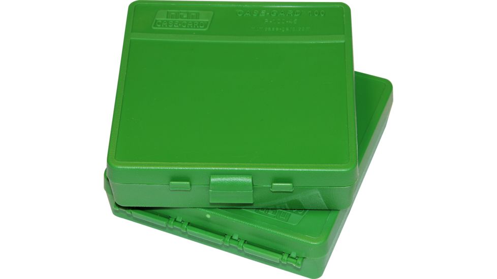 MTM 100 Round 45ACP/10MM Green Pistol Ammo Box P1004510