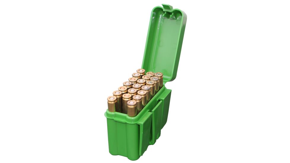 MTM 20 Round Large Green Rifle Belt Ammo Box RL2010