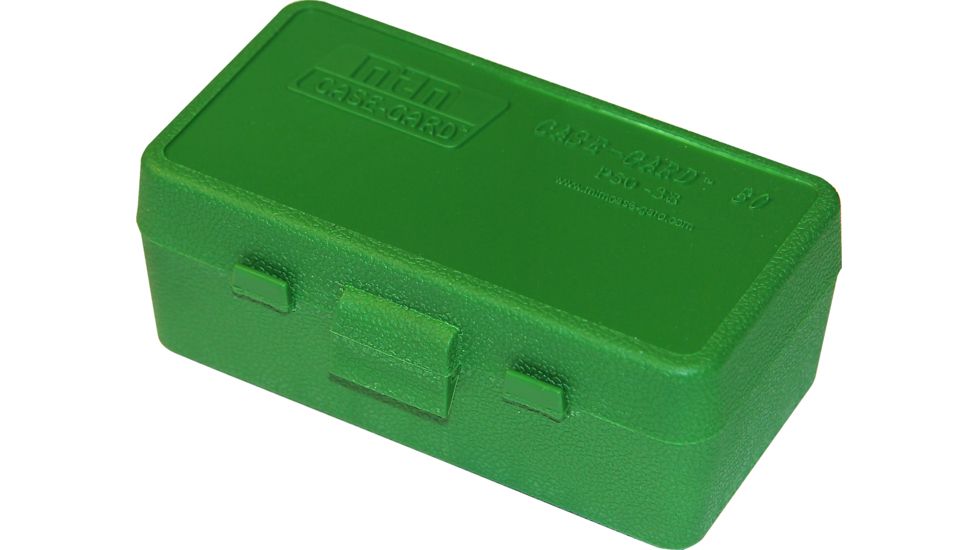 MTM 50 Round 38-357 Green Pistol Ammo Box P503810