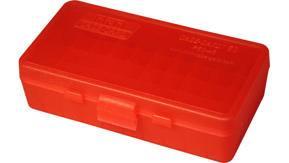 MTM 50 Round 45ACP/10MM Red Pistol Ammo Box P504529