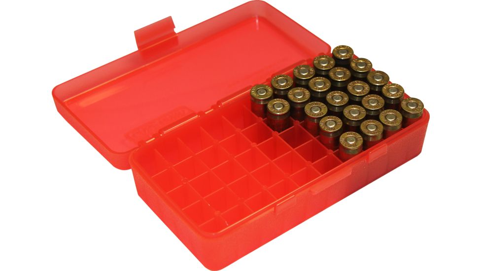 MTM 50 Round 45ACP/10MM Red Pistol Ammo Box P504529