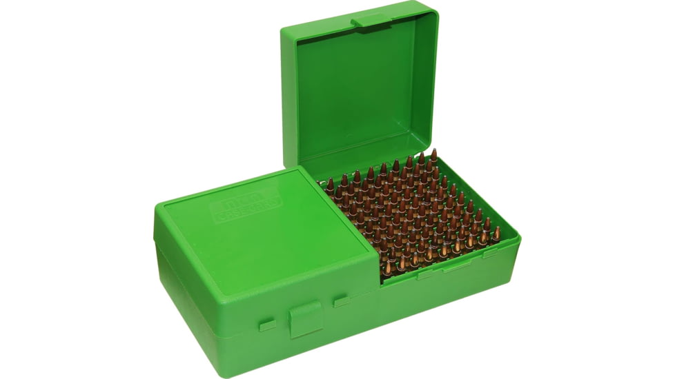 MTM Ammo Box Small Rifle 200-rounds Flip Top Style, Grn, RS20010