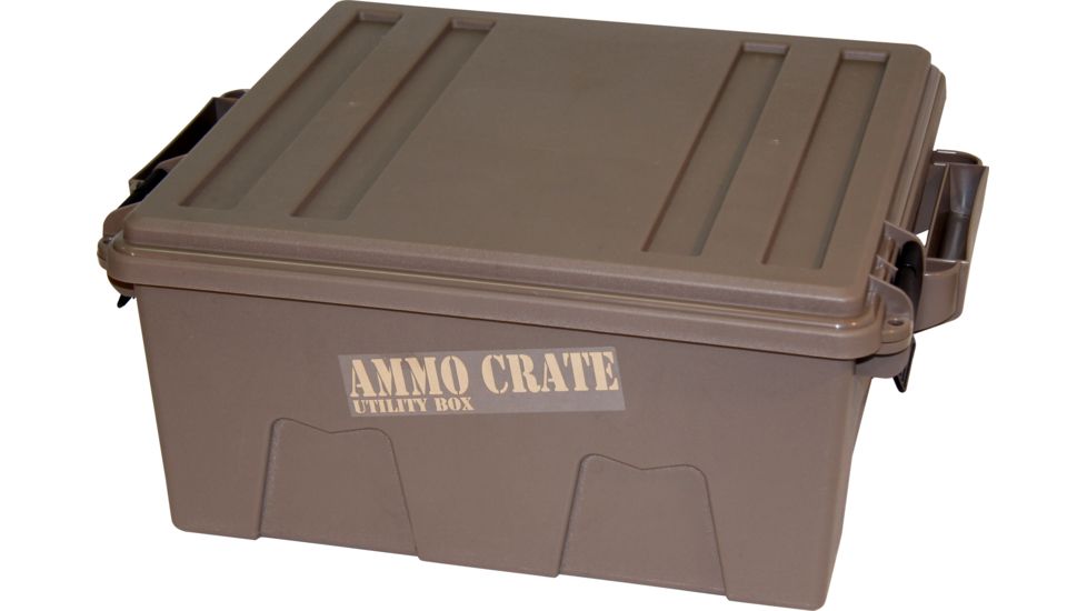 MTM ammo Crate 7.25 deep, Dk Earth, large ACR8-72