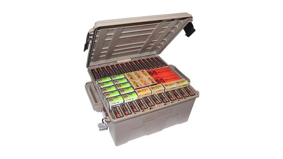 MTM ammo Crate 7.25 deep, Dk Earth, large ACR8-72