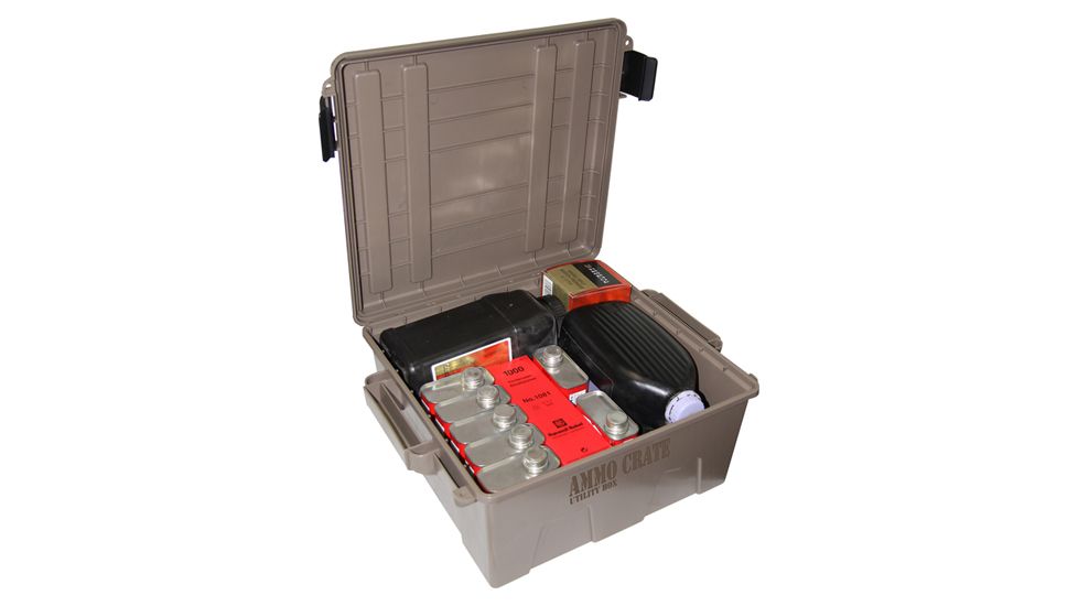 MTM ammo Crate 7.25 deep, Dk Earth, large ACR8-72