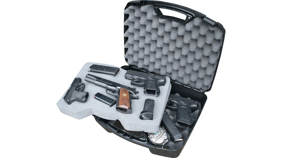 MTM Black Four Pistol Handgun Case 81140