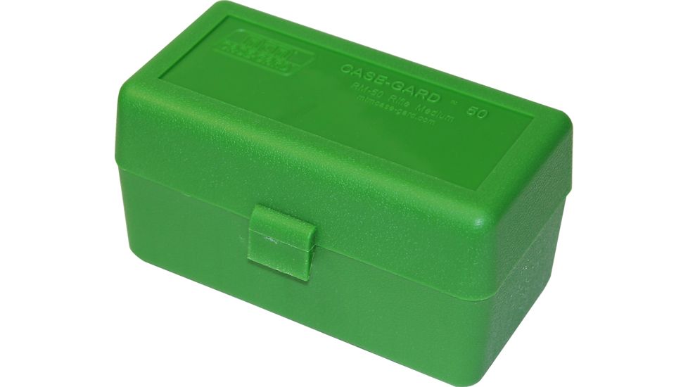 MTM Case-Gard 50 Rifle Ammo Boxes .22-250 to .308 Green