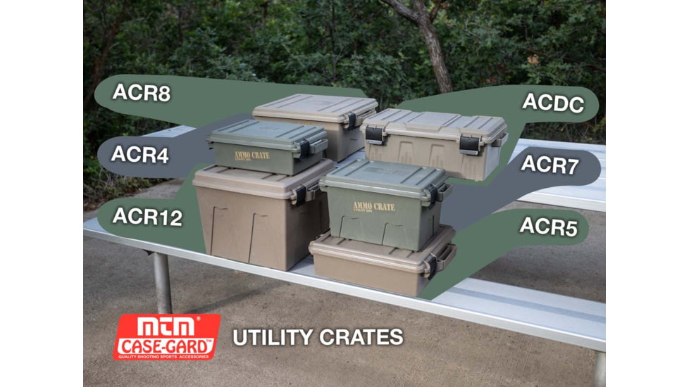 MTM 890 Ammo Crate Utility Box, 890 cubic in, Army Green, MTMACR7P18