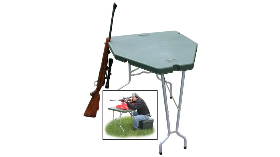MTM Forest Green Shooting Table PST11