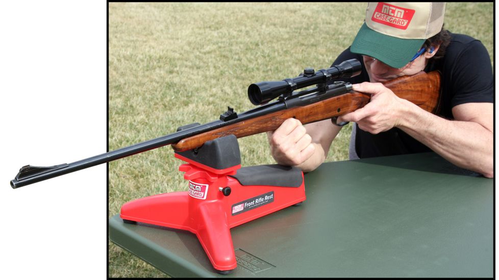 MTM Front Rifle Rest w/Rubber Shooting Pad FRR30
