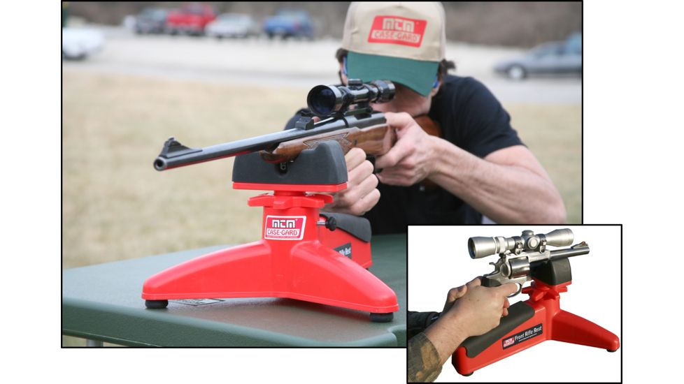 MTM Front Rifle Rest w/Rubber Shooting Pad FRR30