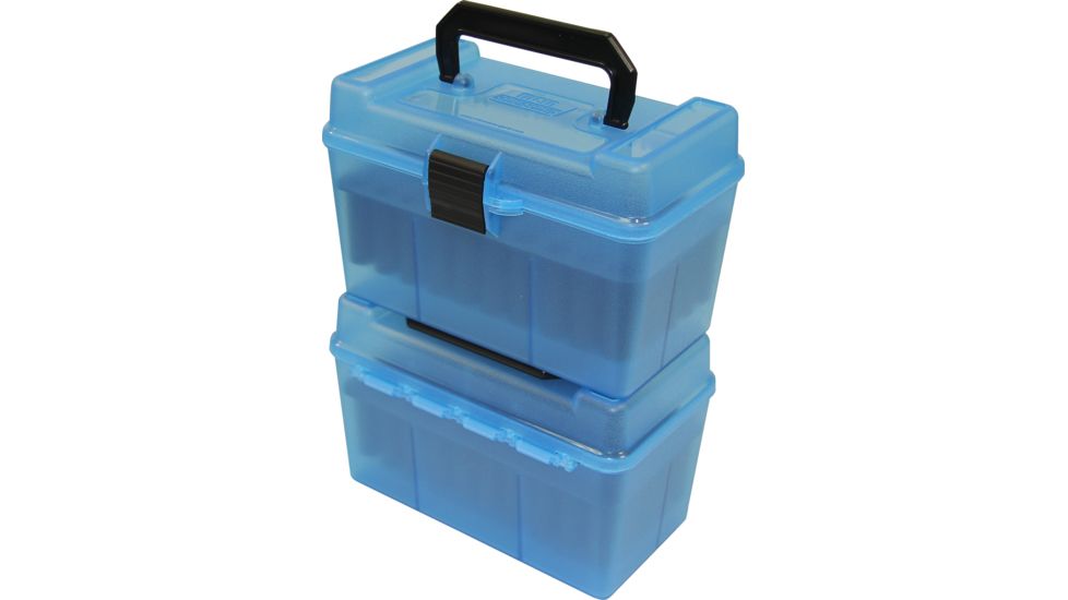 MTM H50 Ammunition Box .220 Swift to .30-06 Blue