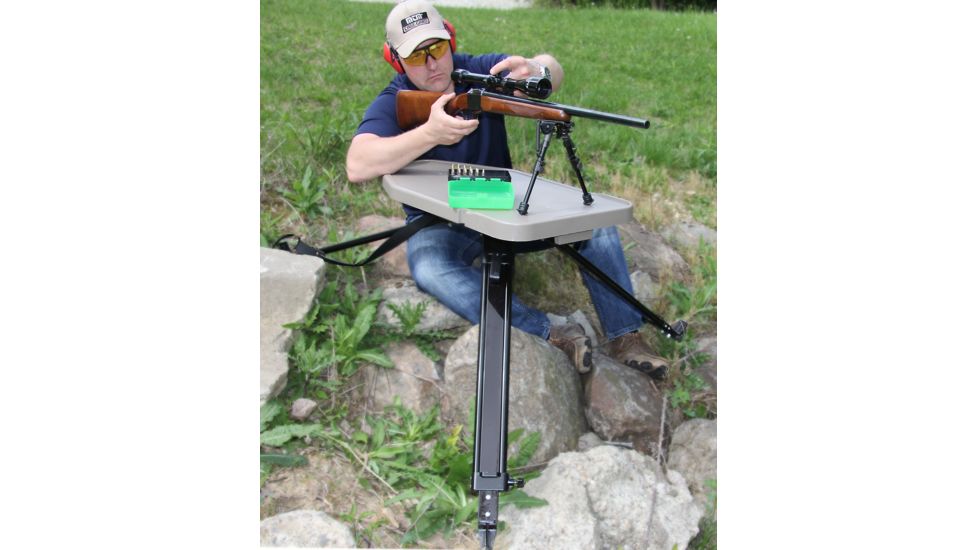 MTM High-Low Shooting Table, Dark Earth, HLST