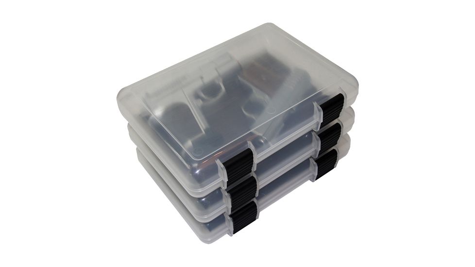 Mtm In-safe Handgun Storage Case 9'' Clear Smoke 3-pack