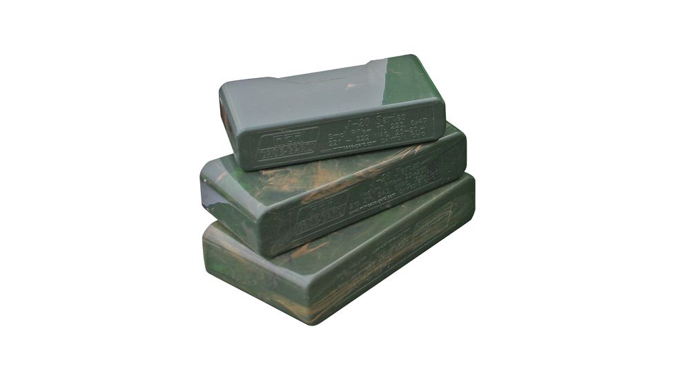 MTM J-20 Slip-Top Boxes .22-250/.243/6PPC Camouflage J-20-M-09