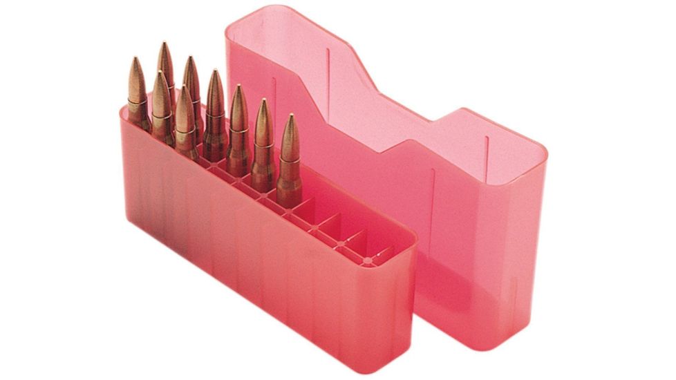 MTM J-20-MLD Slip-Top Ammo Box, 20 Rounds, Red, J-20-MLD-29