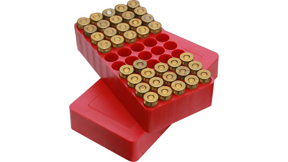 MTM J-50 Slip-Top Boxes .45 Auto Red