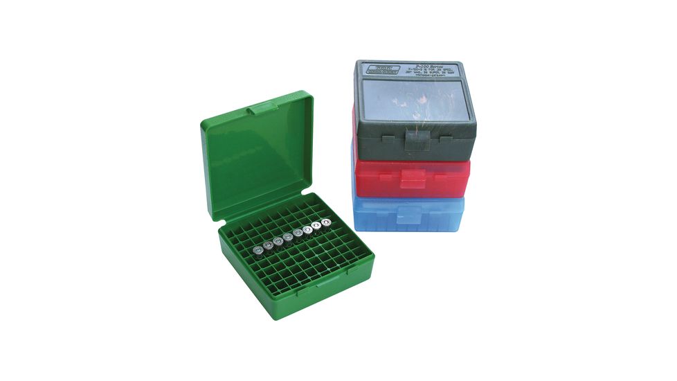 MTM P-100 Fliptop Box .45 ACP, 10mm, .40 S&amp;W .41 AE Camouflage P-100-45-09