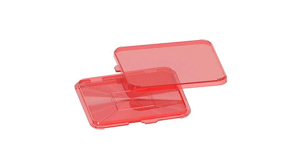 MTM Primer Flipper Square w/Dual Lid Closure Options, Red, PFS