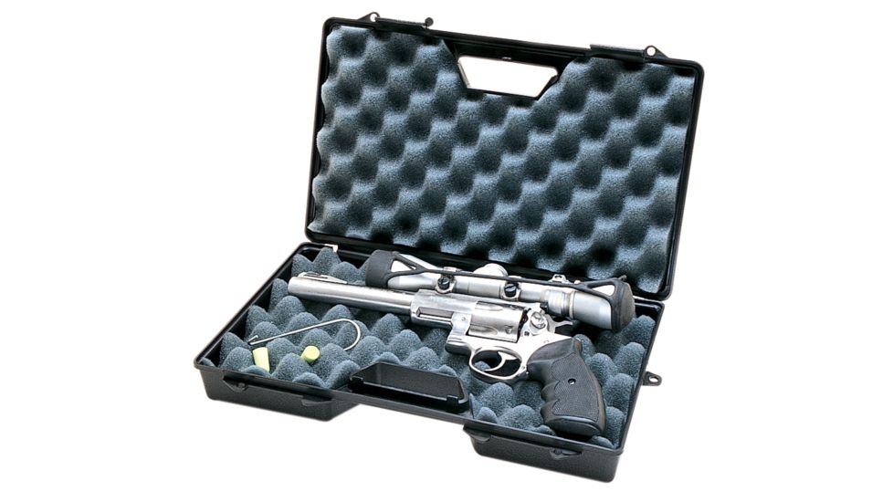 MTM Single Pistol Case, Black, for 8pt8in Barrel Handguns 808-40
