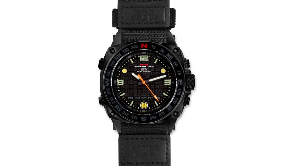 MTM Special Ops Men's Black Silencer Watch,Ballistic I Strap 855312003528