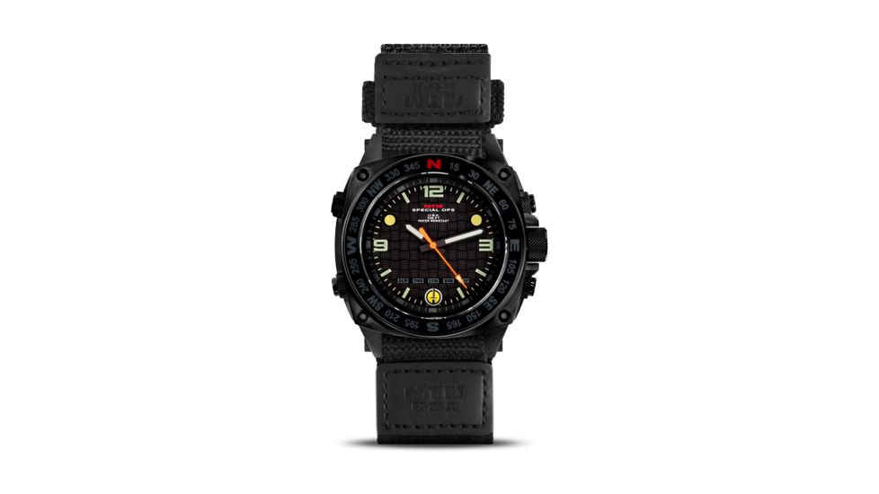 MTM Special Ops Men's Black Silencer Watch,Ballistic I Strap 855312003528