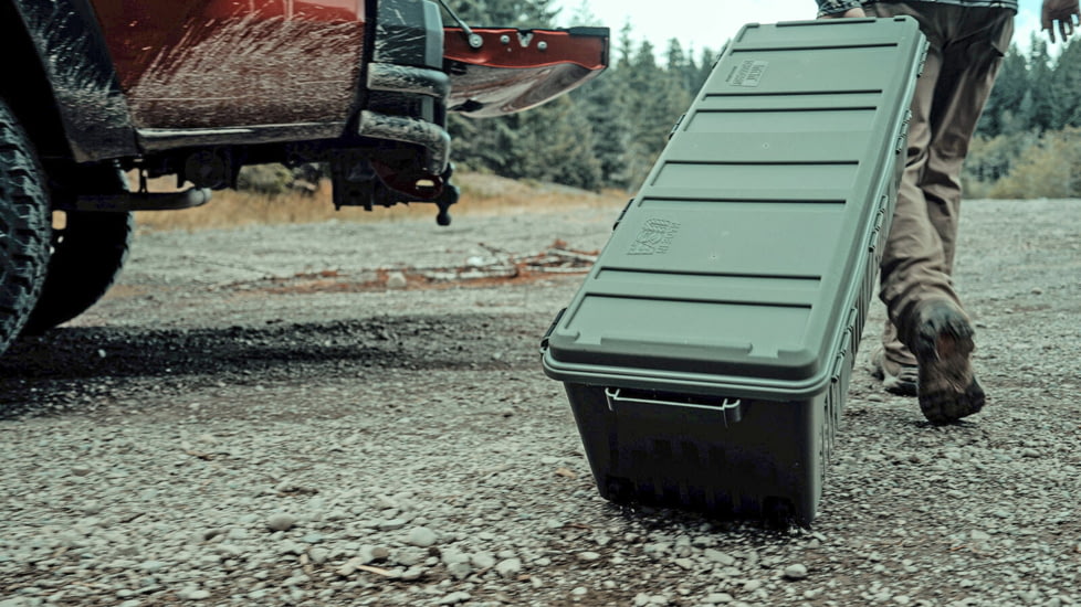 MTM Wheeled Mobile Gear Crate w/The Mule Divider and Tray, Army Green, MGC