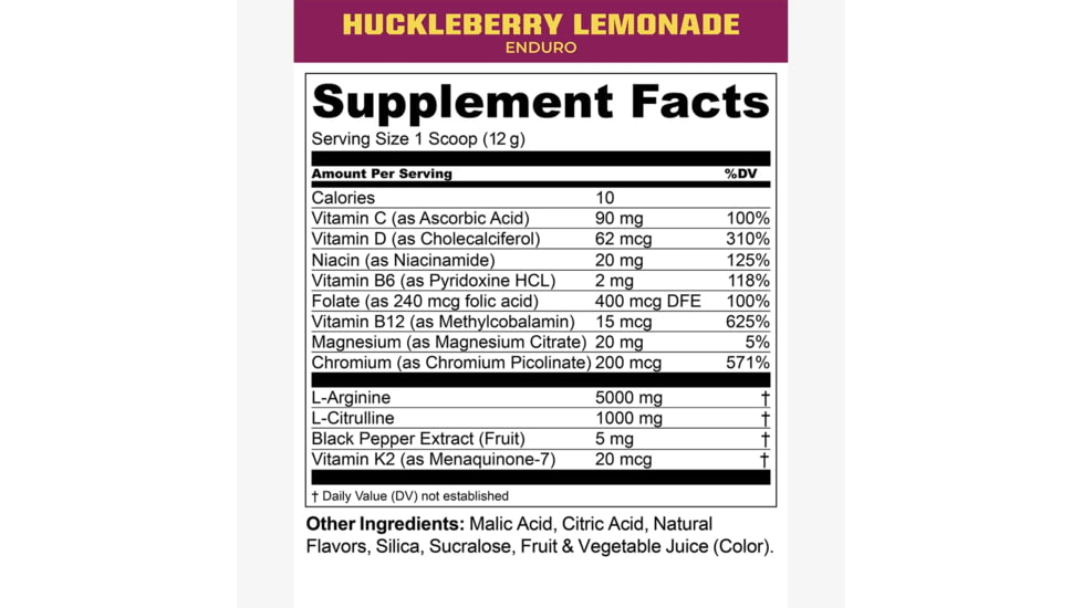 MTN OPS Enduro Powder, Huckleberry Lemonade, 1102050130