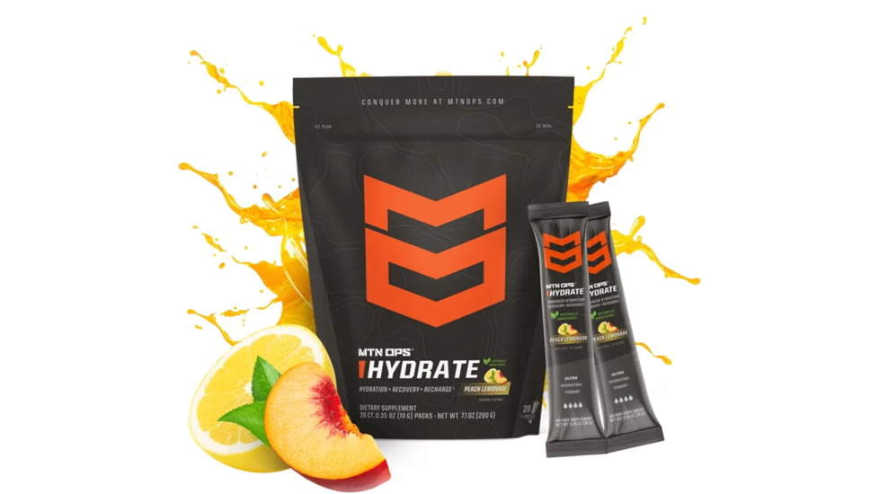 MTN OPS Hydrate Drinks, Peach Lemonade, 1134090320