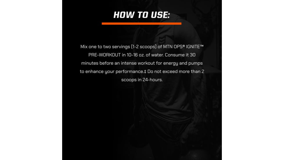 MTN OPS Ignite Pre-Workout Powder